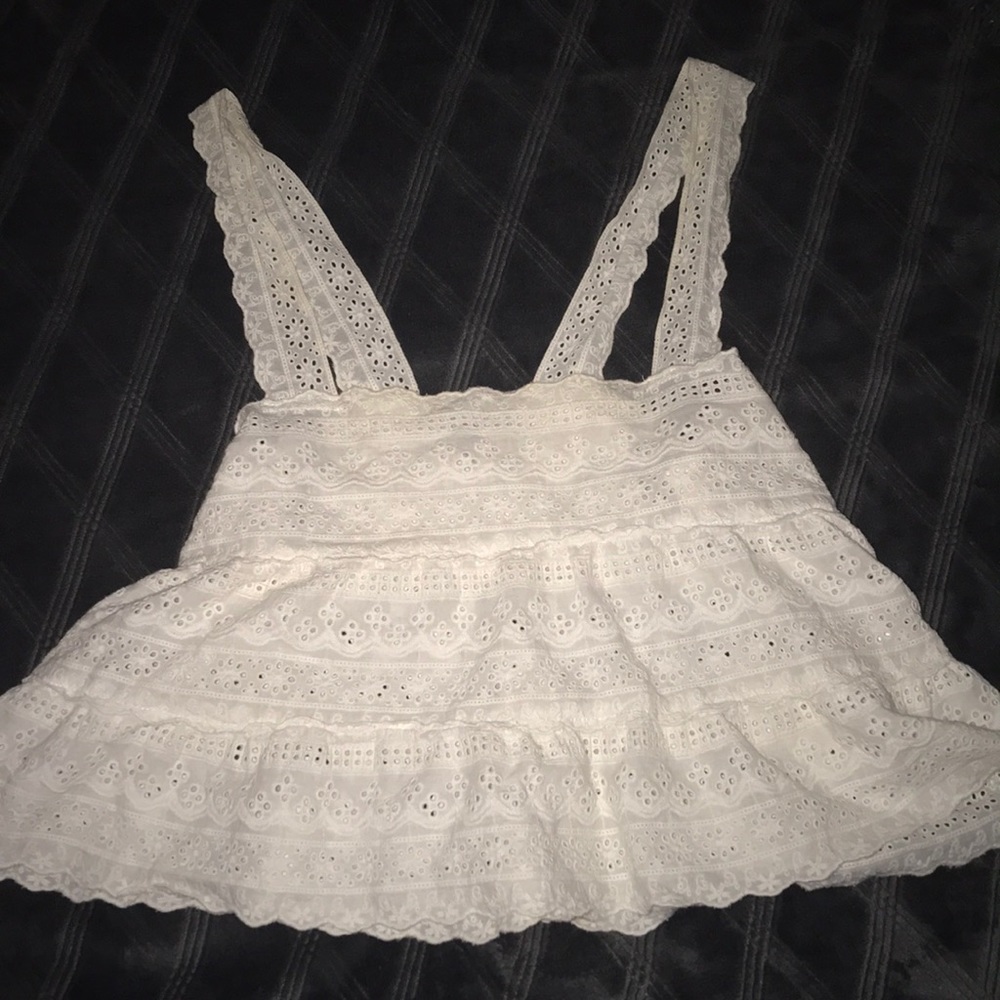 White blouse tank top Size M